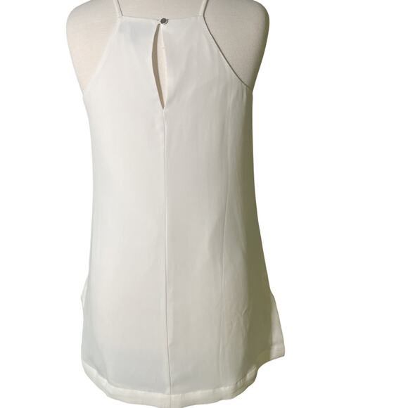 Banana Republic Shirt Women's Medium White Blouse Comfort Casual High-low - Picture 4 of 5